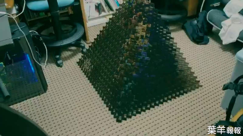 CG動畫《倒塌才算完成的金字塔骨牌》結局揭曉的瞬間世界名畫就這麼出現了 | 葉羊報報