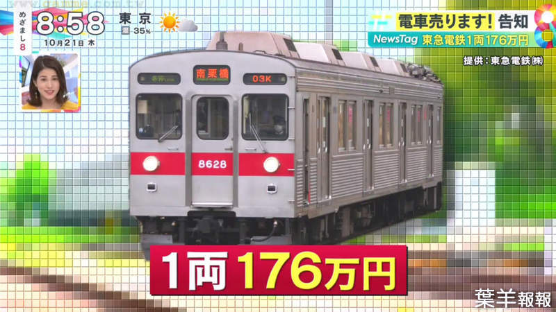 《日本鐵路公司公開賣電車》一輛開價176萬日圓你想不想買？可以想見運費遠比本體還要貴 | 葉羊報報