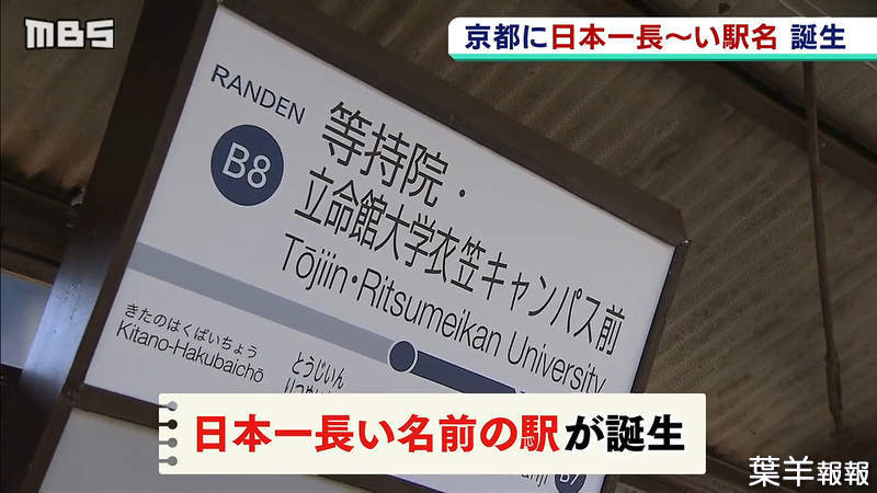 《名字最長的日本車站》鐵道迷最新朝聖景點誕生 讀音多達26個假名穩居日本第一 | 葉羊報報