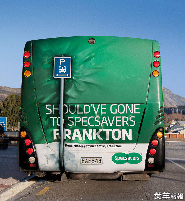 《國外趣味公車廣告》會不會太搞笑看到傻眼，結果讓公車跑掉呢XD | 葉羊報報