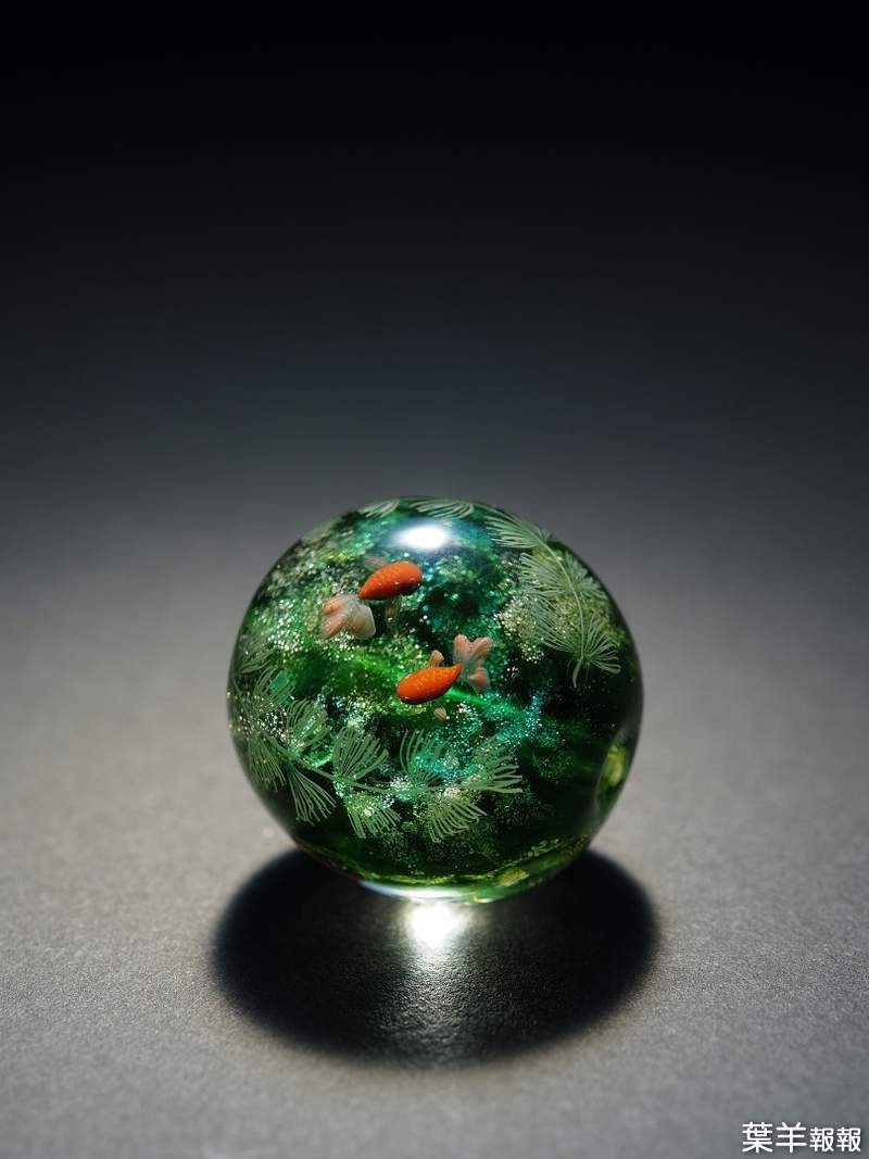 玻璃藝術家製作《金魚彈珠》超精緻作品就像把世界給濃縮了起來 | 葉羊報報