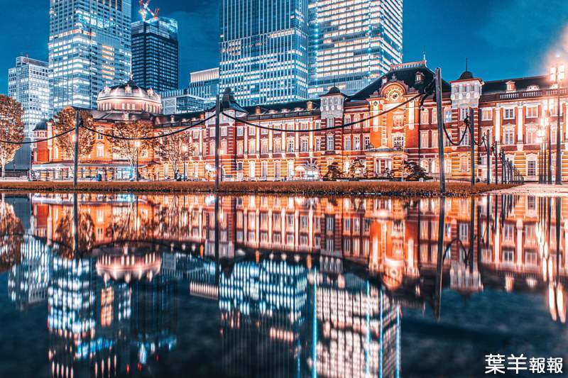 絕美《雨天的東京車站》淋濕的路面倒映出滿富歷史風味的紅磚建築之美 | 葉羊報報