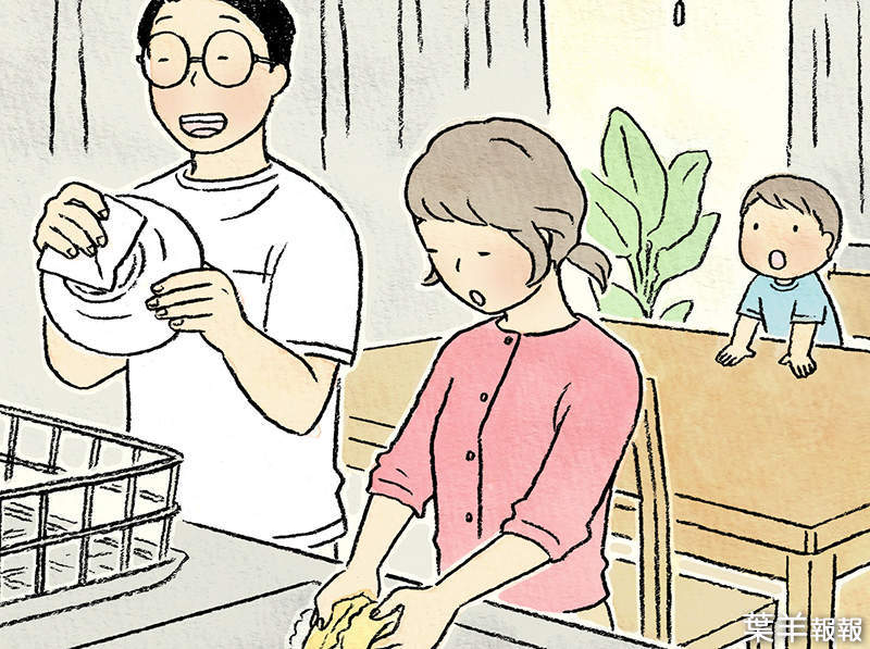 《正麵漫畫廣告炎上》碗筷為什麼留到媽媽回家再洗？溫馨家庭漫畫被最後一格糟蹋了？ | 葉羊報報