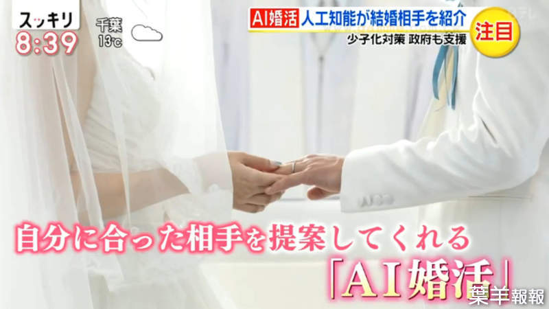 《日本政府推廣AI配對》人工智慧幫你尋找結婚對象 撇除主觀意識非常有效率？ | 葉羊報報