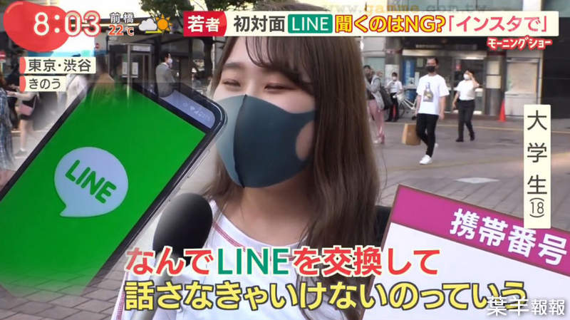 《初次見面問LINE沒禮貌？》日本年輕人不跟剛認識的人交換LINE 先從IG認識對方比較保險 | 葉羊報報