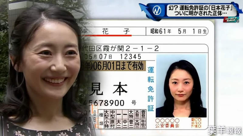 《日本駕照上的神祕美女》日本花子模特兒超害怕出車禍 再也不敢開車改以腳踏車代步 | 葉羊報報