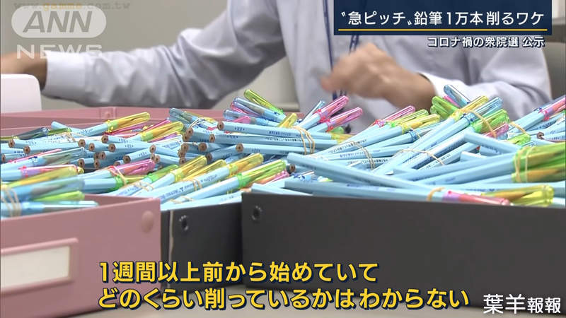 《日本公務員忙著削鉛筆》眾議院選舉時程太緊湊 市公所總動員加緊削完一萬支 | 葉羊報報