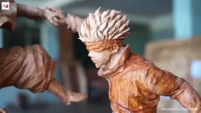 越南木雕職人製作《咒術迴戰》重現五條悟vs漏瑚之戰經典場景 | 葉羊報報